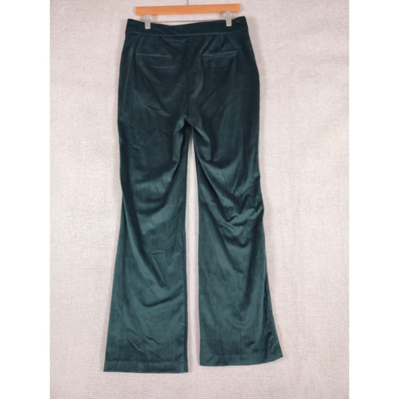 Maison D Amelie Paris Velvet Flare Sailor Button Pants Emerald Green Size 8 - Picture 7 of 9
